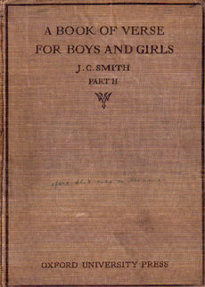 A Book Of Verse For Boys And Girls by Smith J C Compiles