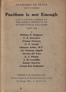 Pacificism Is Not Enough by 
