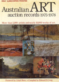 Australian Art Auction Records 1975-1978 by Craig Edward D