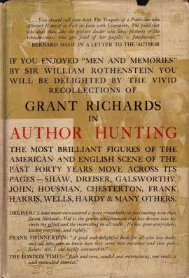 Author Hunting By An Old Literary Sports Man. by Richards, Grant