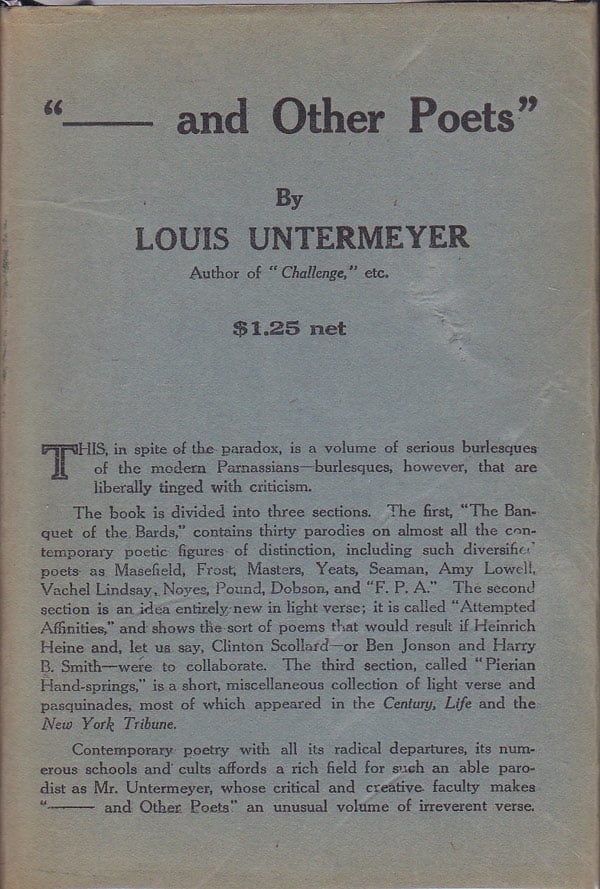 '_____ and Other Poets' by Untermeyer, Louis