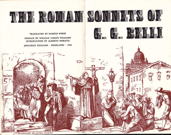 The Roman Sonnets of Giuseppe Gioachino Belli by Belli, Giuseppe Gioachino
