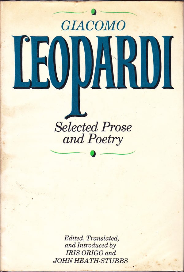 Selected Prose and Poetry by Leopardi, Giacomo
