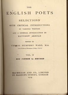 The English Poets by Ward Thomas Humphrey
