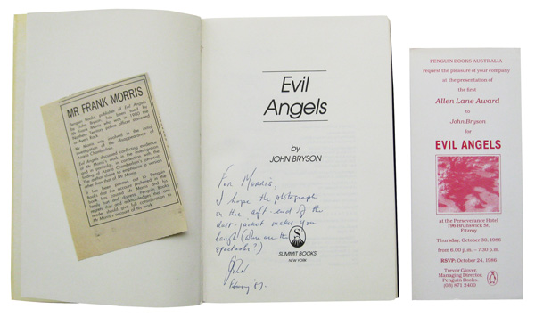 Evil Angels - the Case of Lindy Chamberlain by Bryson, John.