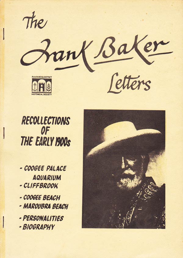 The Frank Baker Letters – Recollections of the Early 1900s by Baker, Frank