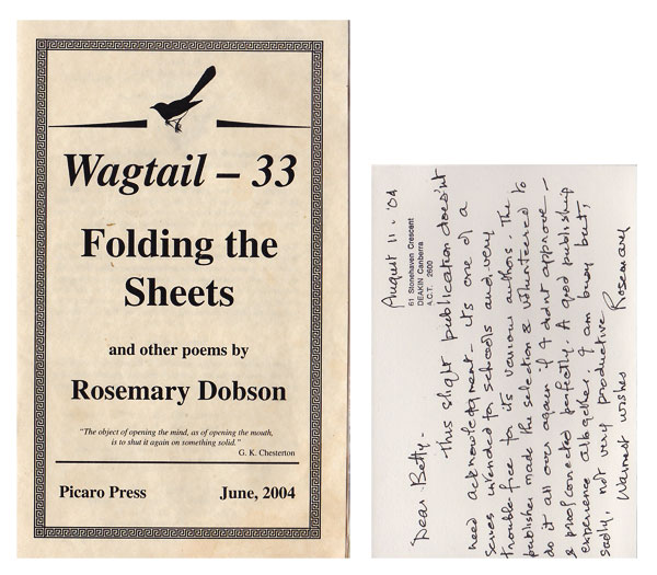 Folding the Sheets by Dobson, Rosemary