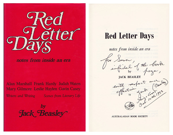 Red Letter Days - Notes from Inside and Era by Beasley, Jack