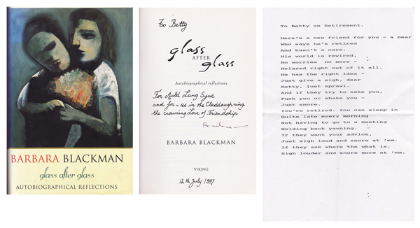 Glass After Glass - Autobiographical Reflections by Blackman, Barbara