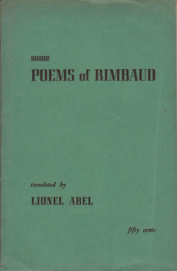 Some Poems of Rimbaud by Rimbaud, Arthur