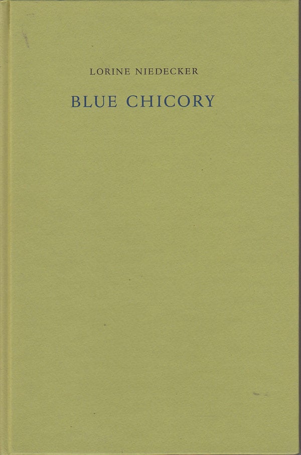 Blue Chicory by Niedecker, Lorine