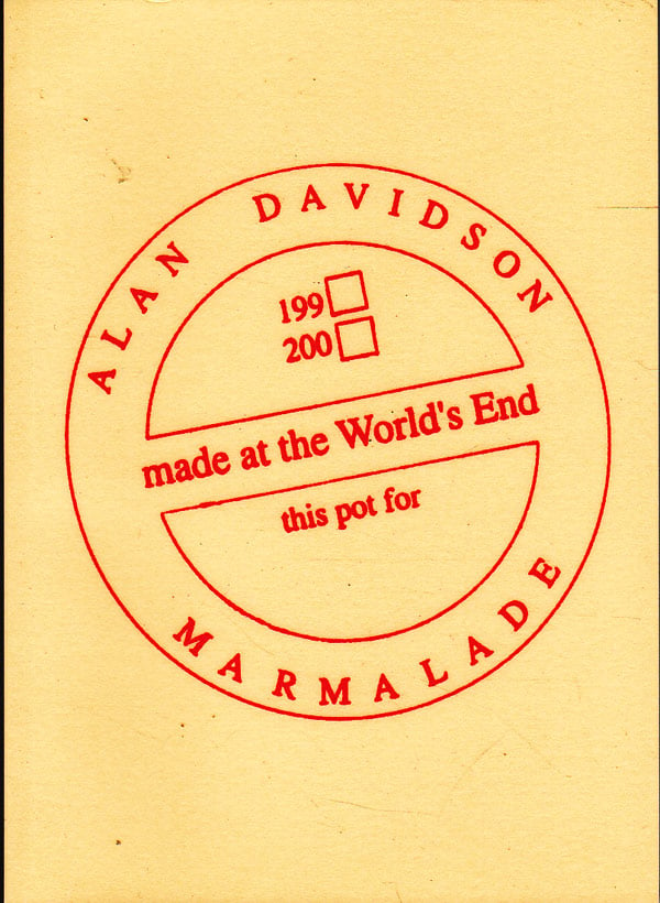 Alan Davisdon Made at the World's End this Pot for Marmalade by Davidson, Alan