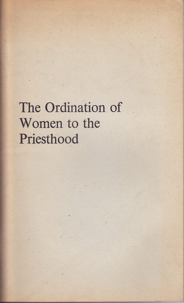 The Ordination of Women to the Priesthood by Howard, Miss Christian