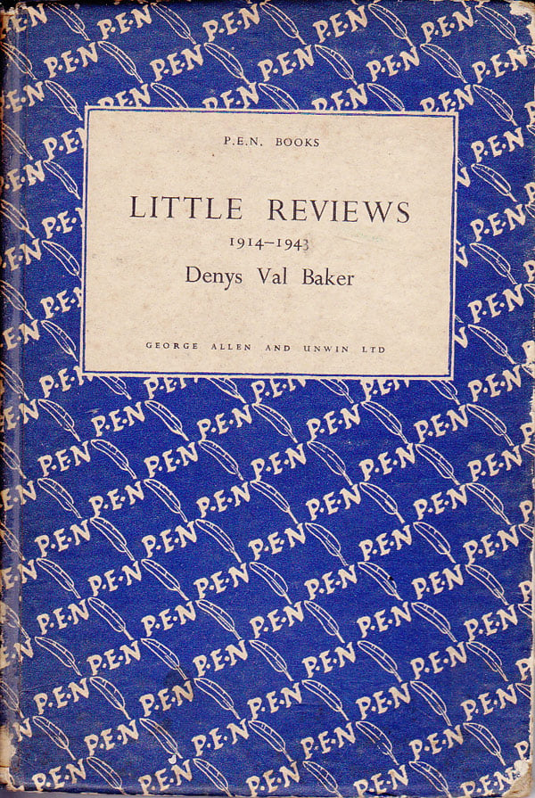 Little Reviews 1914-1943 by Baker, Denys Val