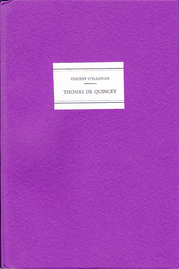 Thomas De Quincey by O'Sullivan, Vincent