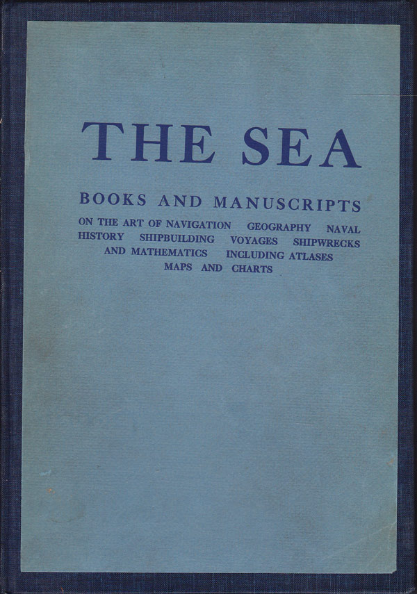 The Sea - Books and Manuscripts on the Art of Navigation, Georgraphy,  Naval ... by 