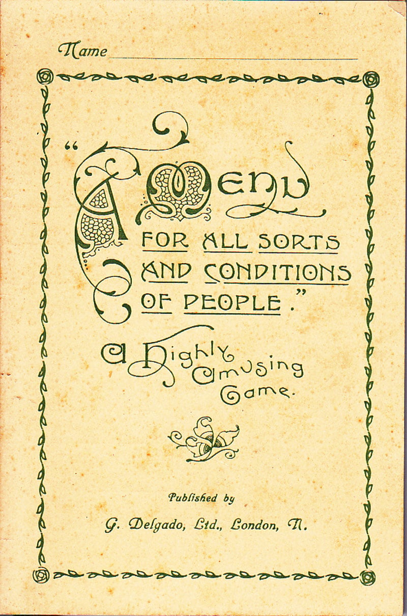 Menu for All Sorts and Conditions of People by Clarke, Duncan