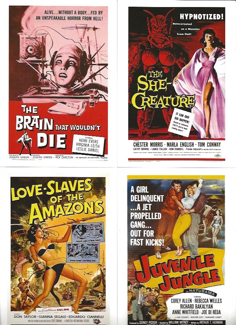B Movie Posters by Linney, A. E.
