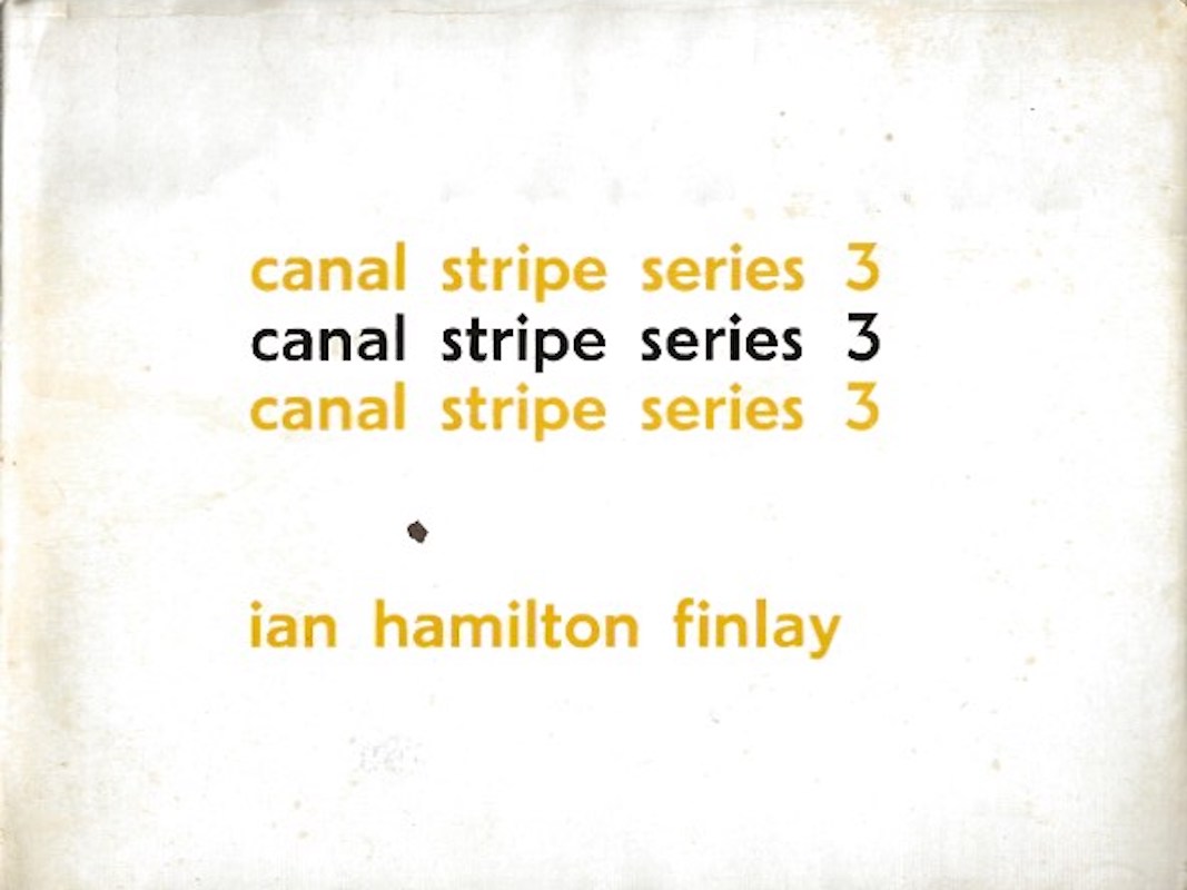 Canal Stripe Series 3 by Finlay, Ian Hamilton