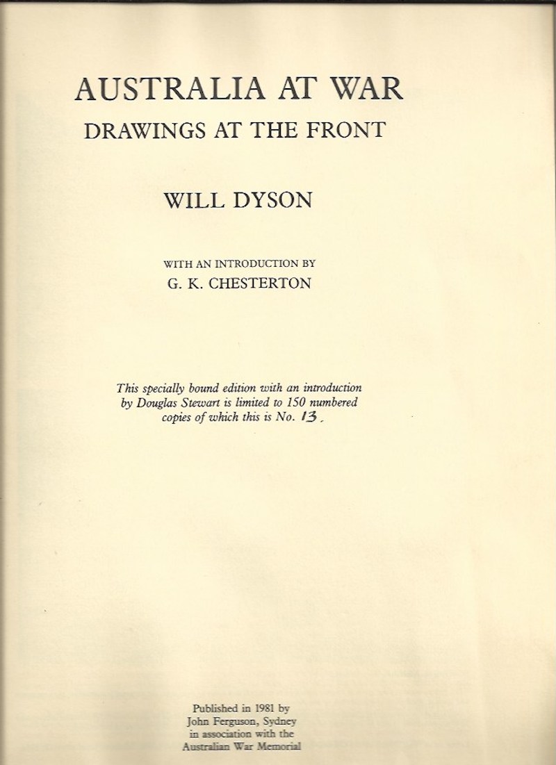 Australia at War by Dyson, Will