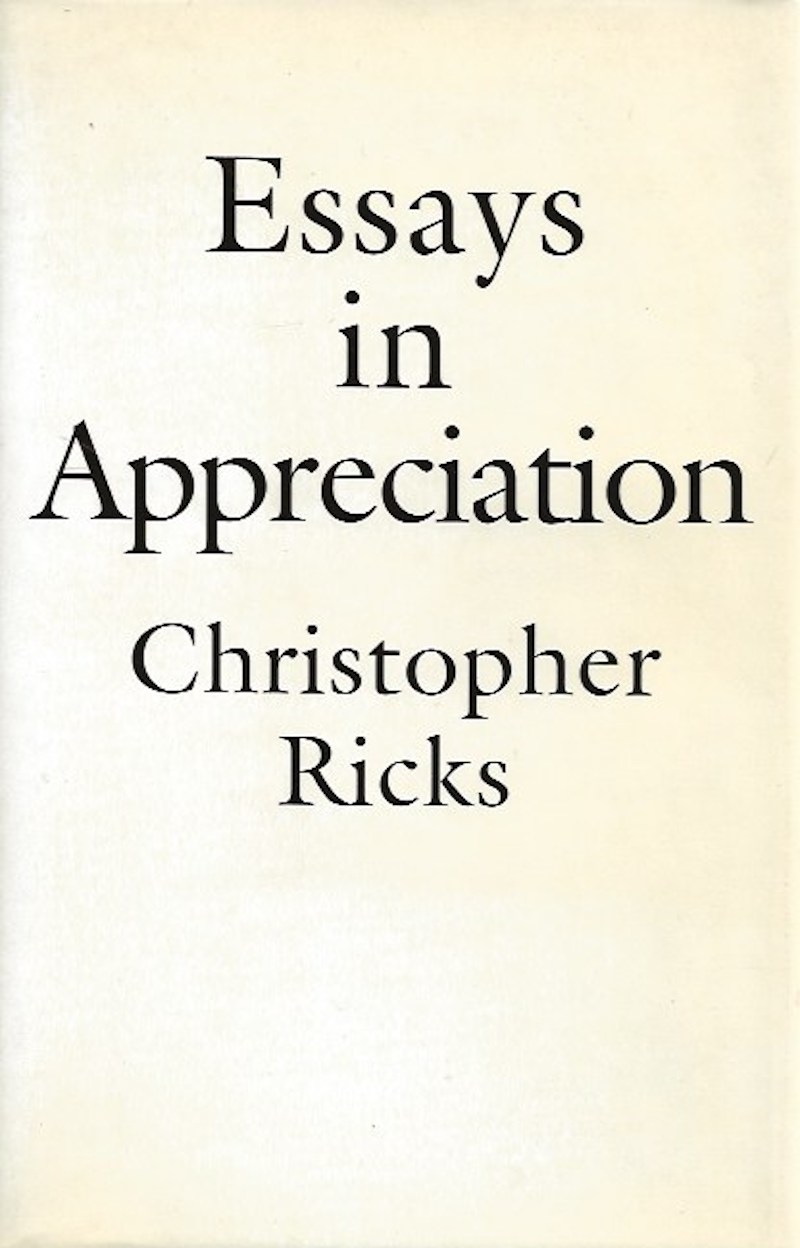 Essays in Appreciation by Ricks, Christopher