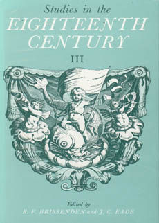 Studies In The Eighteenth Century by Brissenden R F and J C Eade edit