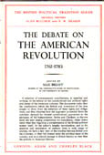The Debate on the American Revolution 1761-1783 by Beloff max edits