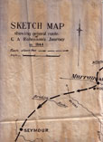 Sketch Map Showing General G A  Robinsons Journey in 1844 by Robinson