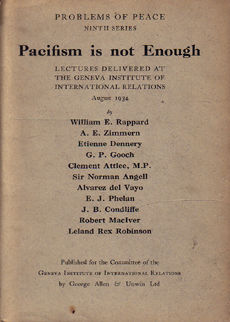 Pacificism Is Not Enough by 