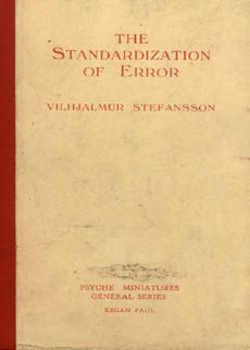 Standardization Of Error by Stefansson Vilhjalmur