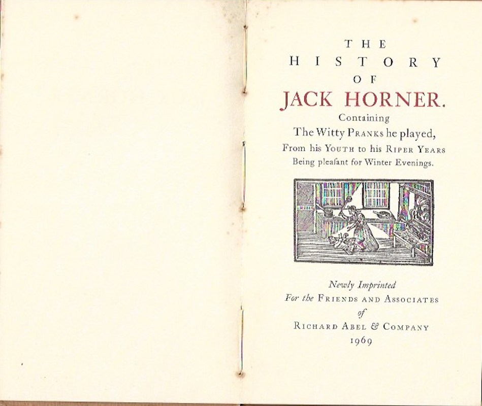 The History of Jack Horner by 