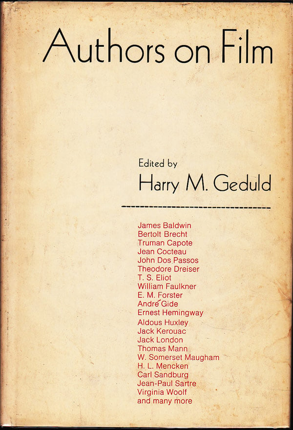 Authors on Film by Geduld, Harry M. edits
