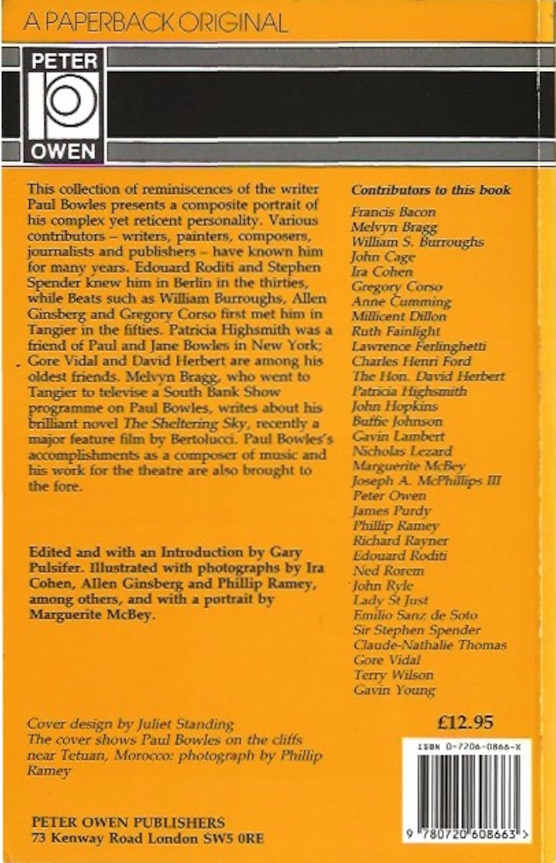 Paul Bowles by His Friends by Pulsifer, Gary edits