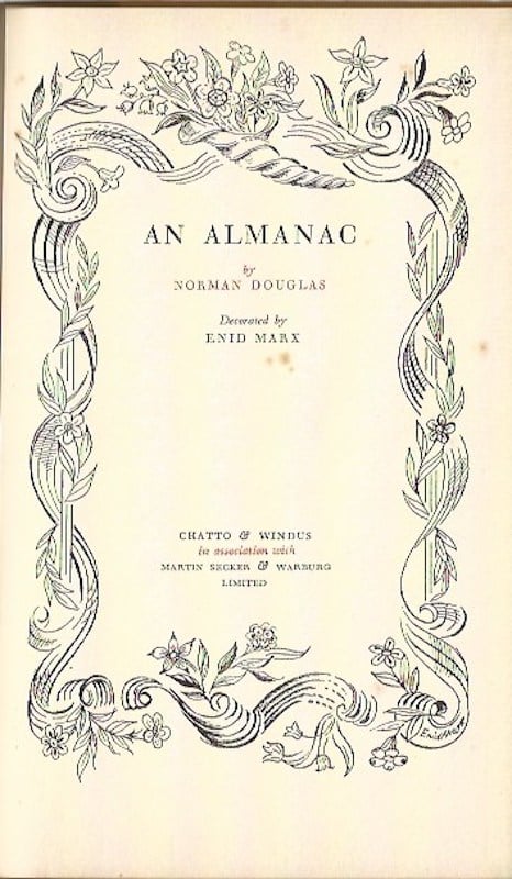 An Almanac by Douglas, Norman