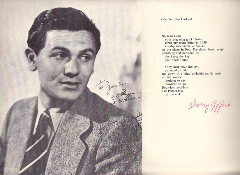 Ode To John Garfield by Gifford, Barry