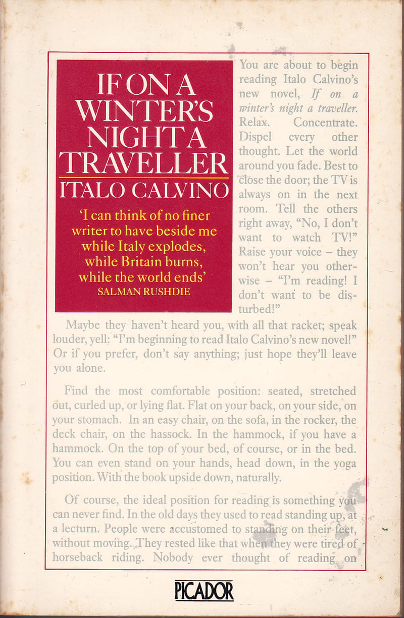 If On a Winter's Night a Traveller by Calvino, Italo