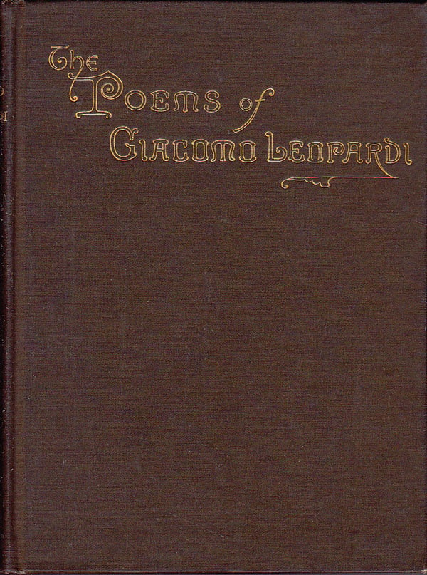 The Poems of Giacomo Leopardi by Leopardi, Giacomo