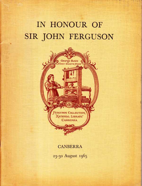 An Exhibition In Honour of Sir John Ferguson by Jackson, Ian