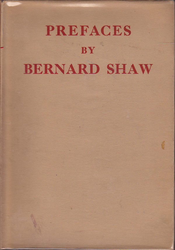 Prefaces by Shaw, Bernard