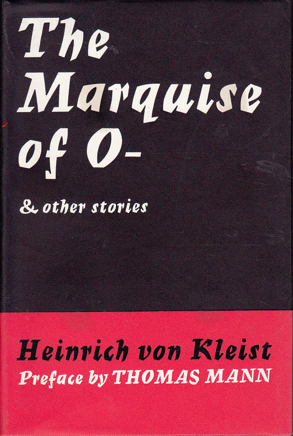 The Marquise of O and Other Stories by Von Kleist, Heinrich
