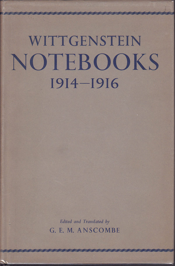 Wittgenstein Notebooks 1914-1916 by Wittgenstein, Ludwig