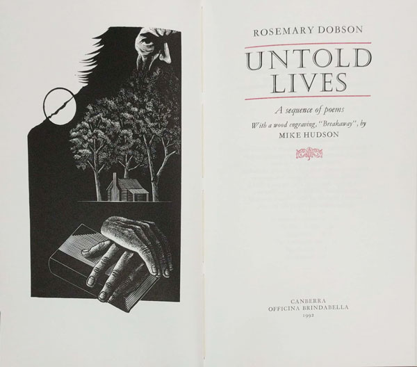 Untold Lives - a Sequence of Poems by Dobson, Rosemary