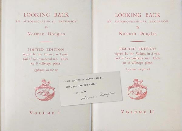 Looking Back - an Autobiographical Excursion by Douglas, Norman