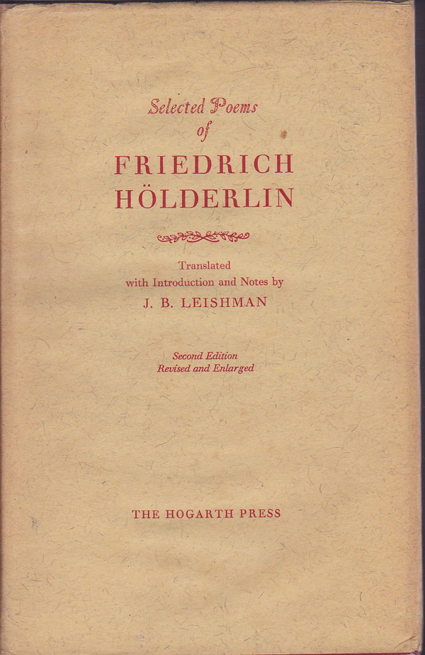Selected Poems of Friedrich Holderlin by Holderlin, Friedrich