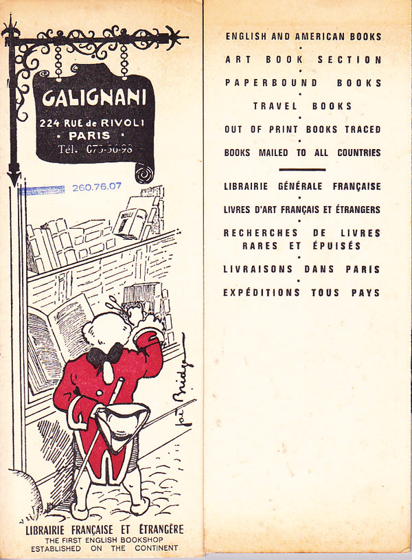 Librairie Galignani by Fisher, Mark