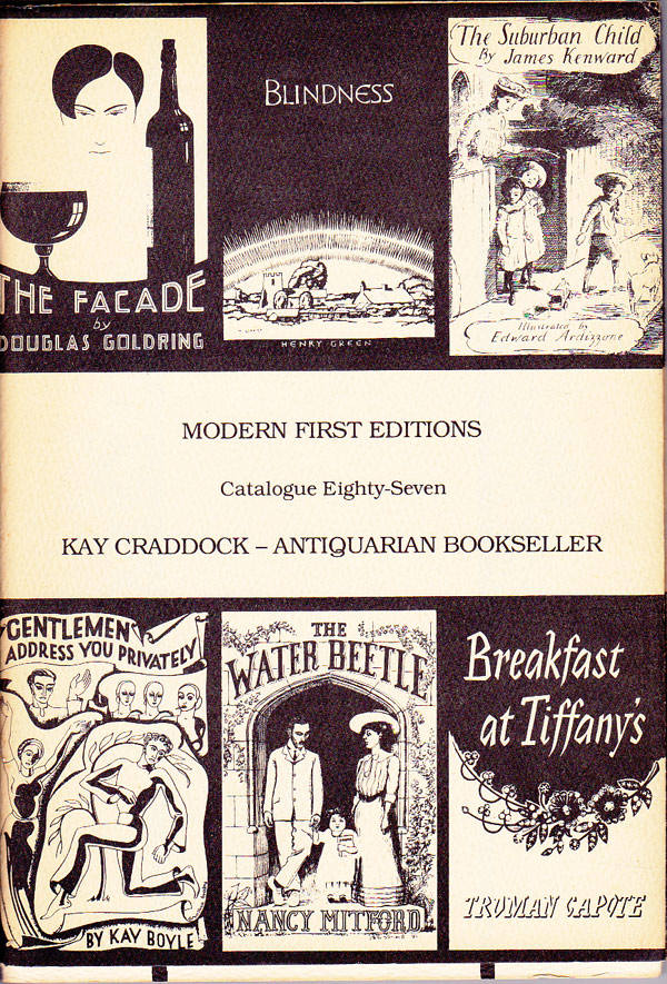Modern First Editions - Catalogue Eighty-Seven by Craddock, Kay and Muriel