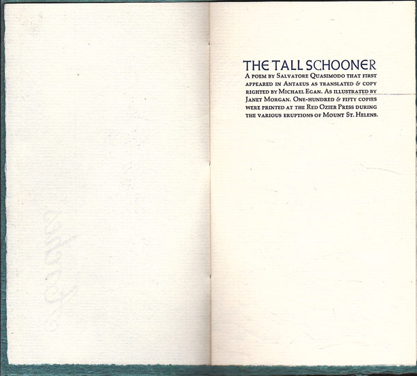 The Tall Schooner by Quasimodo, Salvatore