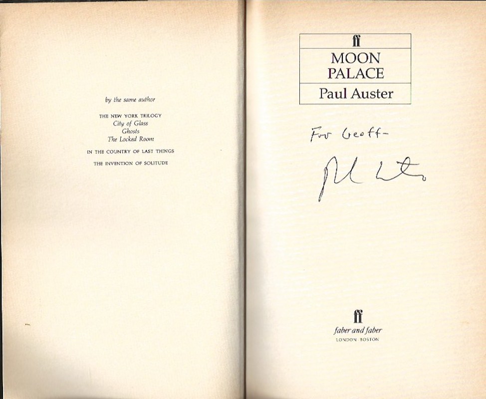 Moon Palace by Auster, Paul