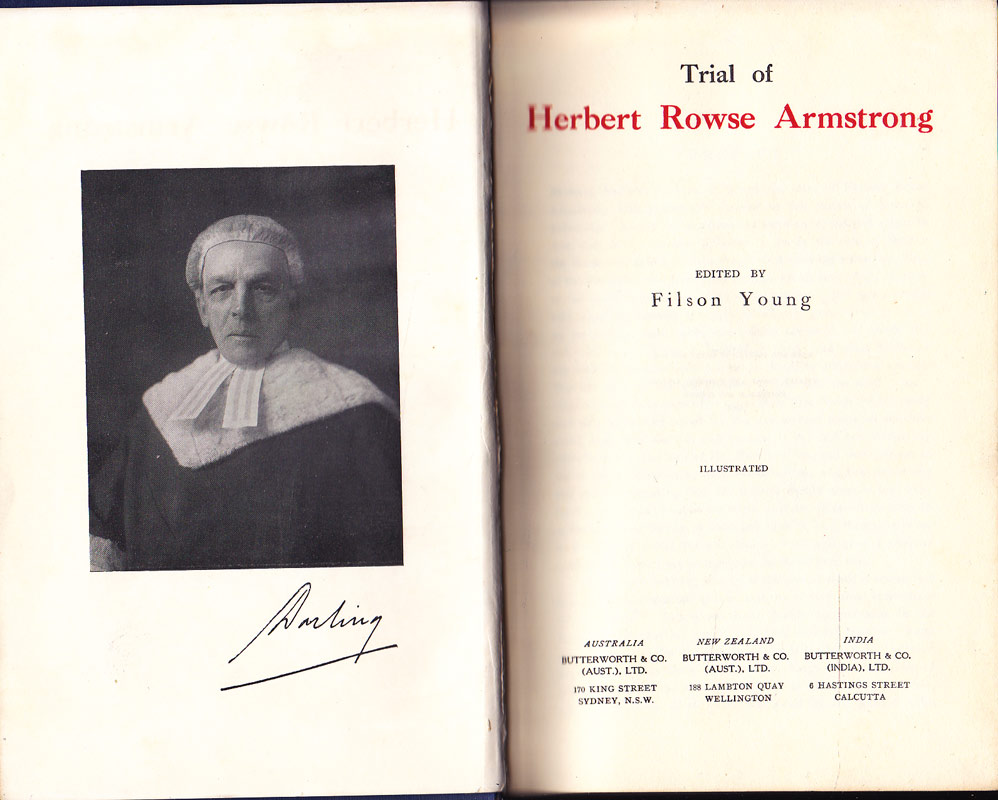 Trial of Herbert Rowse Armstrong by Young, Filson edits