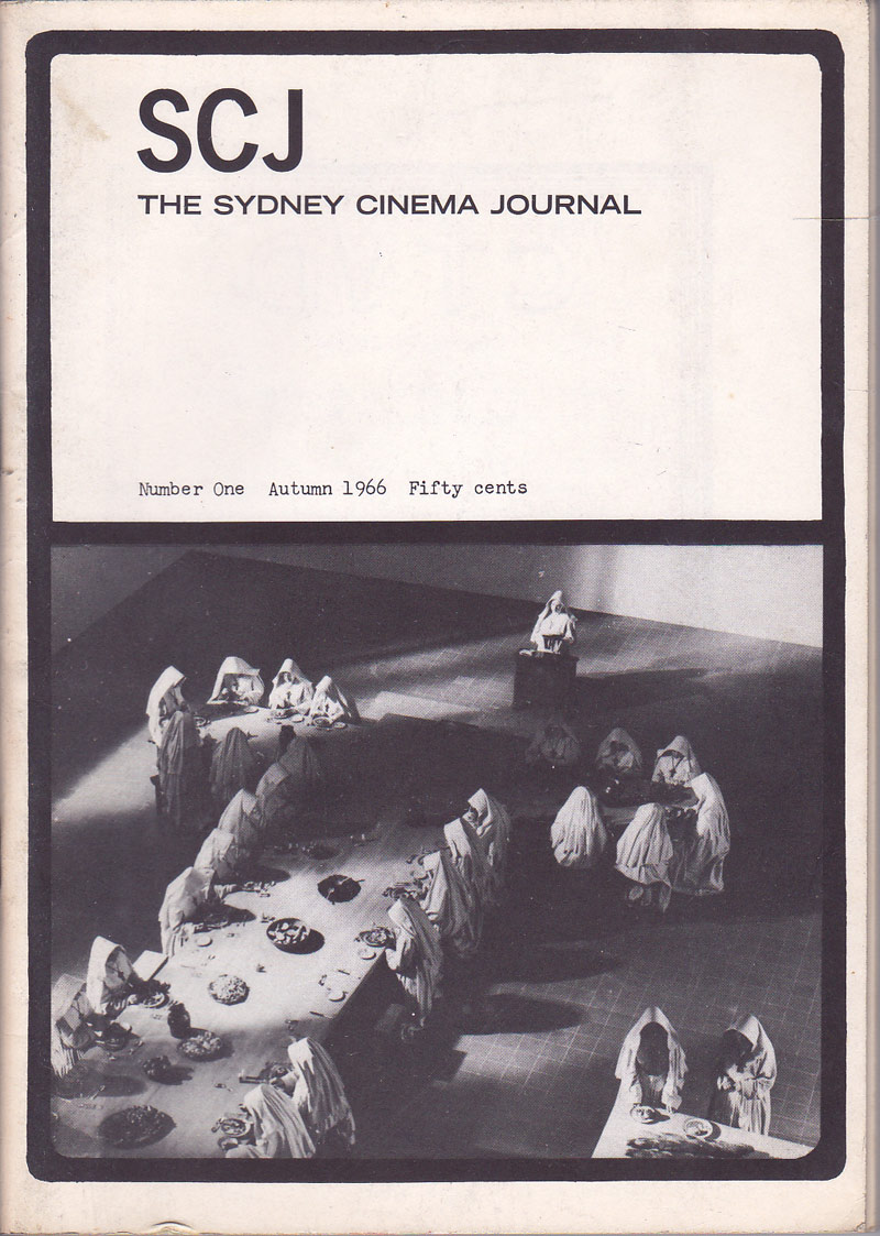 The Sydney Cinema Journal by Quinnell, Ken and Michael Thornhill edit